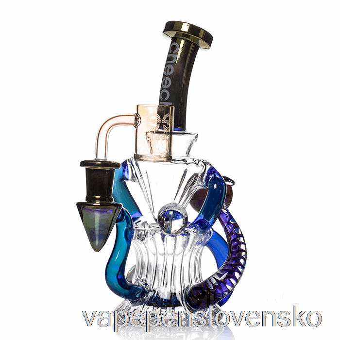 Cheech Glass Huncho Dab Rig Modrá Vape Cigareta